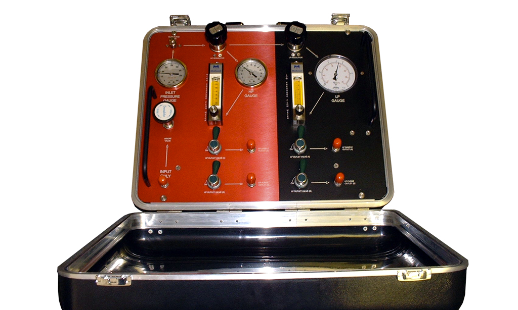 gas purification suitcase assembled